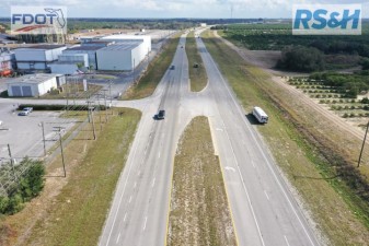 Preconstruction photo looking east