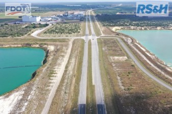 Preconstruction photo from west of Dude Ranch Road looking east