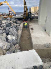 January 2025 Excavation for Marine Mattresses