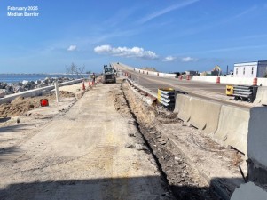 February 2025 Median Barrier
