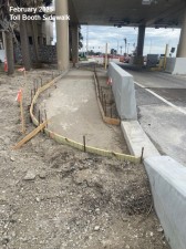 February 2025 Toll Booth Sidewalk