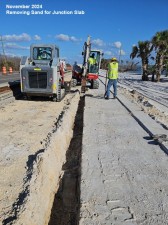 November 2024 Removing Sand for Junction Slab