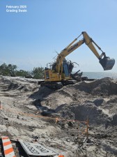 February 2025 Grading Swale