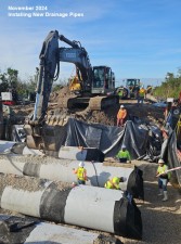 November 2024 Installing New Drainage Pipes