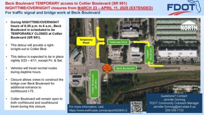 EXTENDED: Beck Boulevard Closure - temporary detour March/April 2025