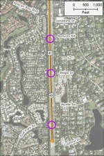 US 41 Median Modification Locations
